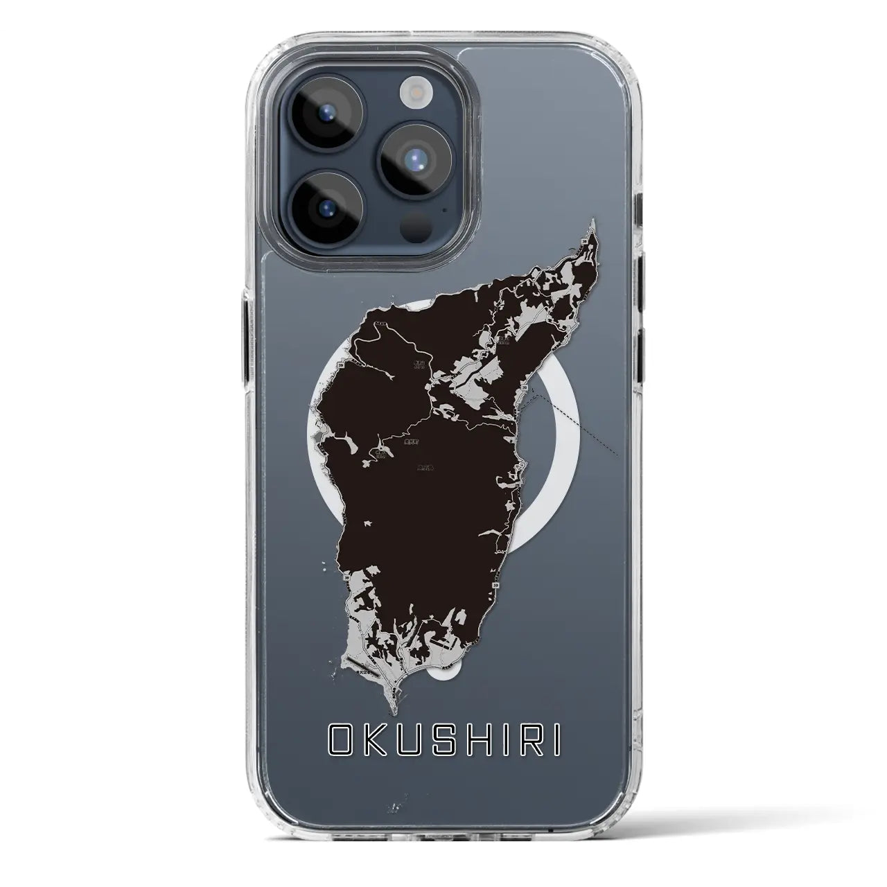 【奥尻（北海道）】地図柄iPhoneケース（MagSafeタイプ）