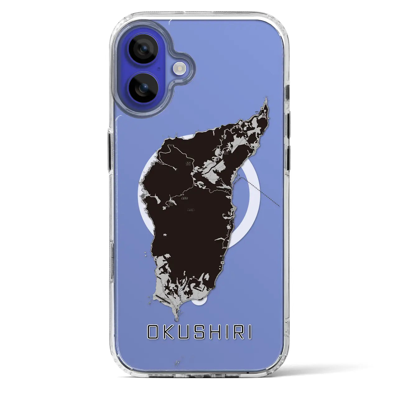 【奥尻（北海道）】地図柄iPhoneケース（MagSafeタイプ）