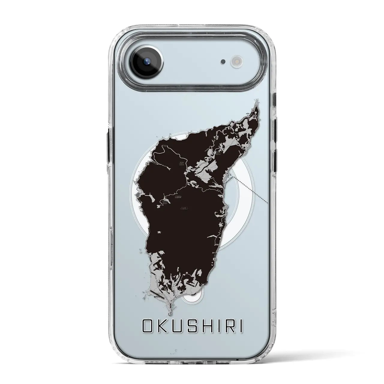 【奥尻（北海道）】地図柄iPhoneケース（MagSafeタイプ）