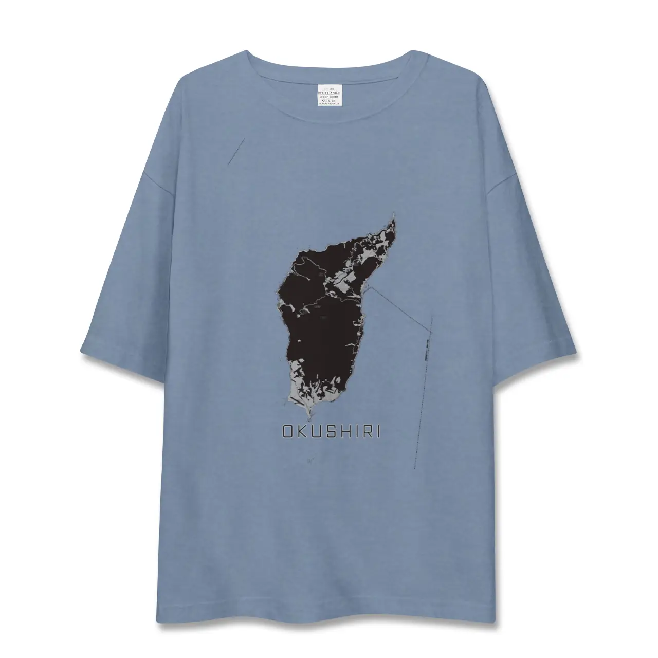 【奥尻（北海道）】地図柄ビッグシルエットTシャツ