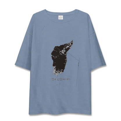 【奥尻（北海道）】地図柄ビッグシルエットTシャツ