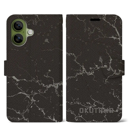 【奥多摩（東京都）】地図柄iPhoneケース（手帳タイプ）