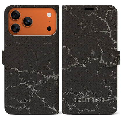 【奥多摩（東京都）】地図柄iPhoneケース（手帳タイプ）