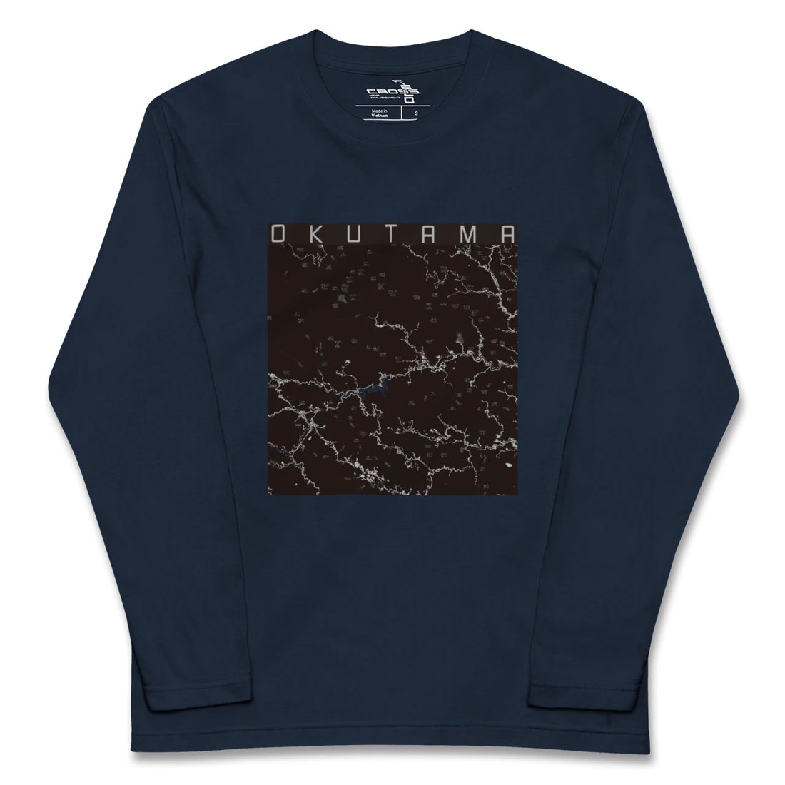 【奥多摩(東京都)】地図柄ロングスリーブTシャツ
