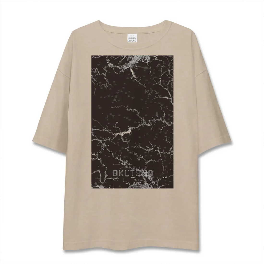 【奥多摩（東京都）】地図柄ビッグシルエットTシャツ
