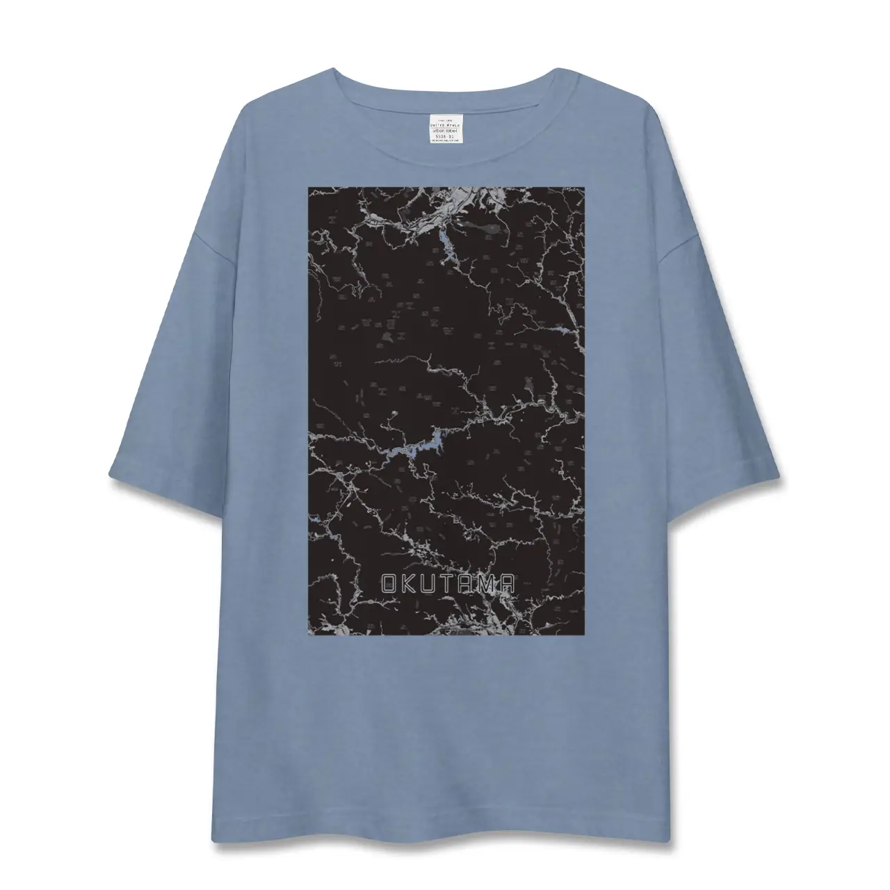 【奥多摩（東京都）】地図柄ビッグシルエットTシャツ