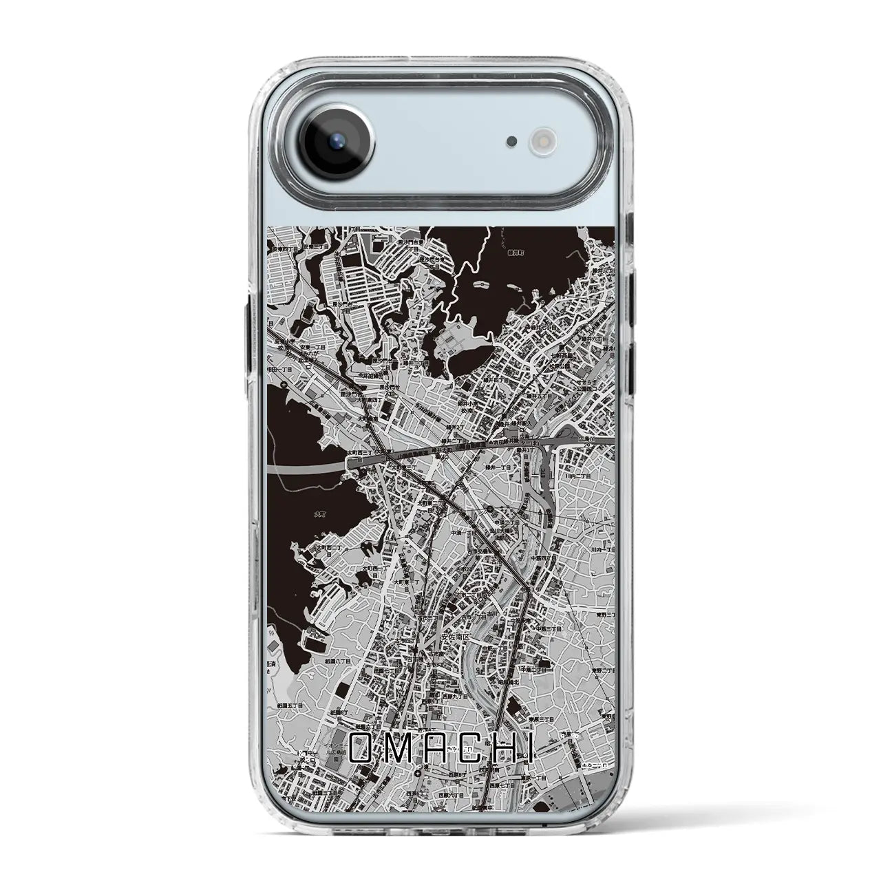 【大町（広島県）】地図柄iPhoneケース（MagSafeタイプ）