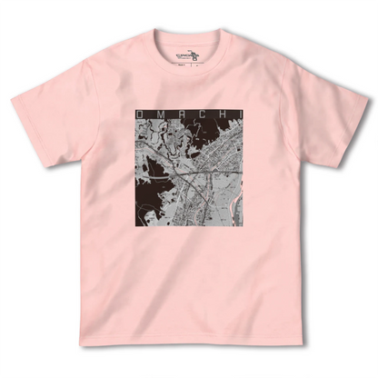 【大町（広島県）（広島県）】地図柄ヘビーウェイトTシャツ