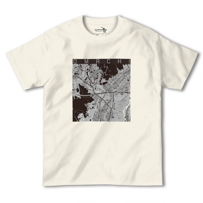 【大町（広島県）（広島県）】地図柄ヘビーウェイトTシャツ