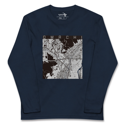 【大町（広島県）（広島県）】地図柄ロングスリーブTシャツ