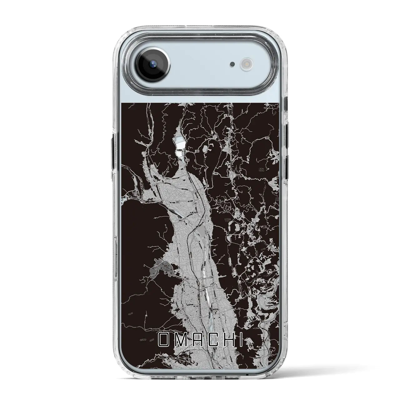 【大町（長野県）】地図柄iPhoneケース（MagSafeタイプ）