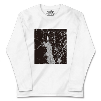 【大町（長野県）】地図柄ロングスリーブTシャツ