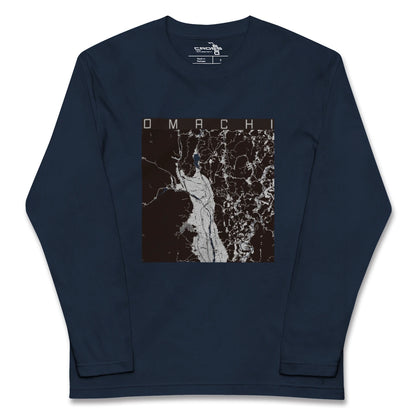 【大町（長野県）】地図柄ロングスリーブTシャツ