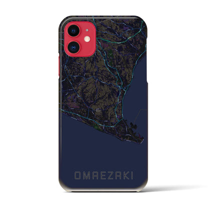 【御前崎（静岡県）】地図柄iPhoneケース（バックカバータイプ）