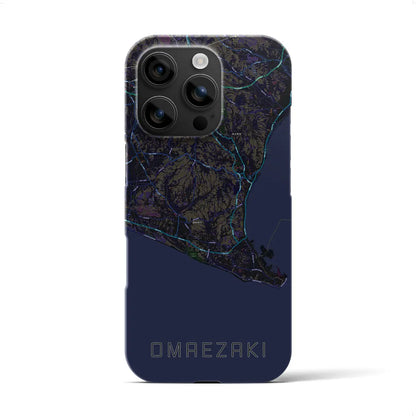 【御前崎（静岡県）】地図柄iPhoneケース（バックカバータイプ）