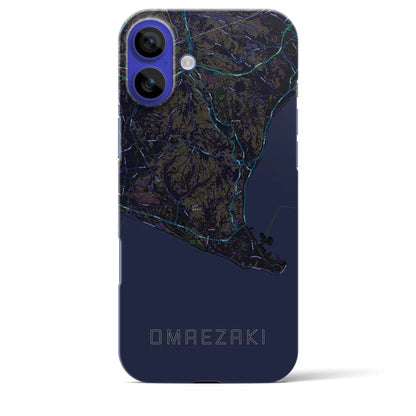 【御前崎（静岡県）】地図柄iPhoneケース（バックカバータイプ）