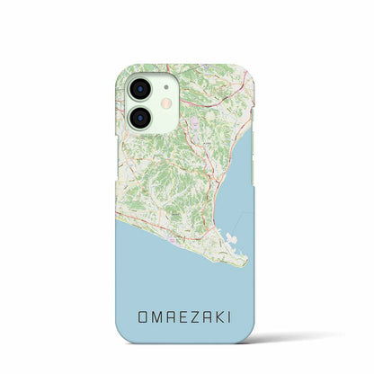 【御前崎（静岡県）】地図柄iPhoneケース（バックカバータイプ）