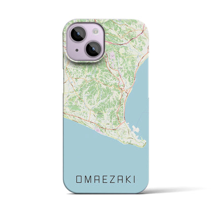 【御前崎（静岡県）】地図柄iPhoneケース（バックカバータイプ）