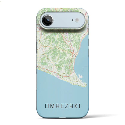 【御前崎（静岡県）】地図柄iPhoneケース（バックカバータイプ）