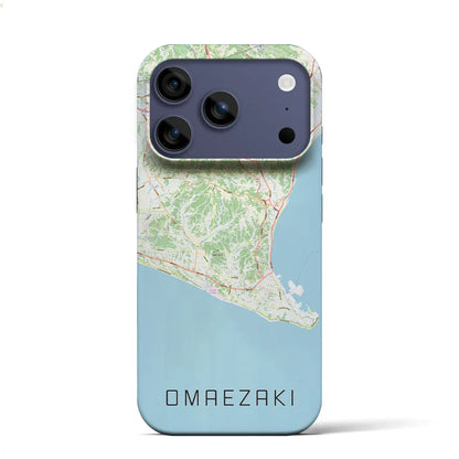 【御前崎（静岡県）】地図柄iPhoneケース（バックカバータイプ）