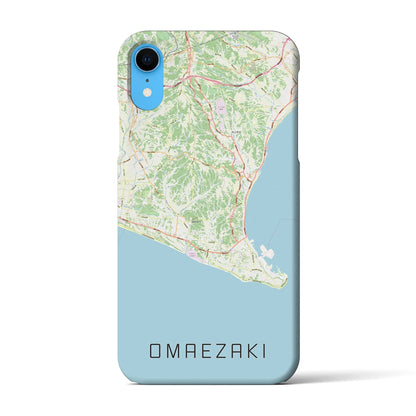 【御前崎（静岡県）】地図柄iPhoneケース（バックカバータイプ）