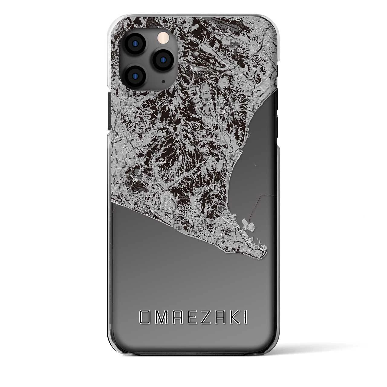 【御前崎（静岡県）】地図柄iPhoneケース（クリアタイプ）