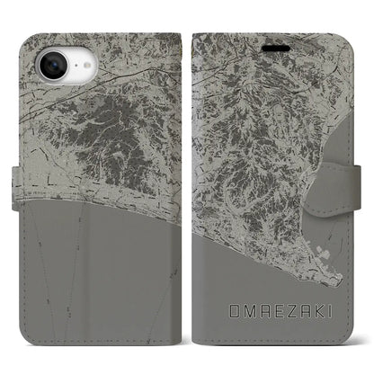 【御前崎（静岡県）】地図柄iPhoneケース（手帳タイプ）