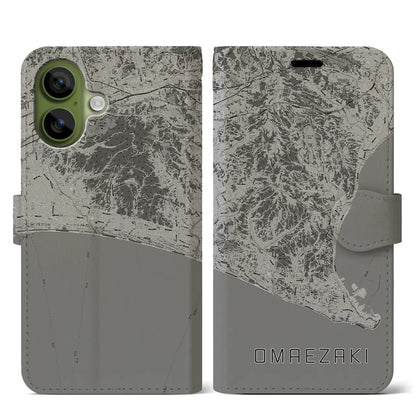 【御前崎（静岡県）】地図柄iPhoneケース（手帳タイプ）