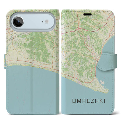 【御前崎（静岡県）】地図柄iPhoneケース（手帳タイプ）