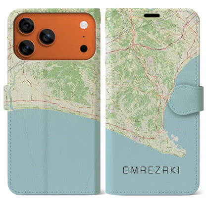 【御前崎（静岡県）】地図柄iPhoneケース（手帳タイプ）