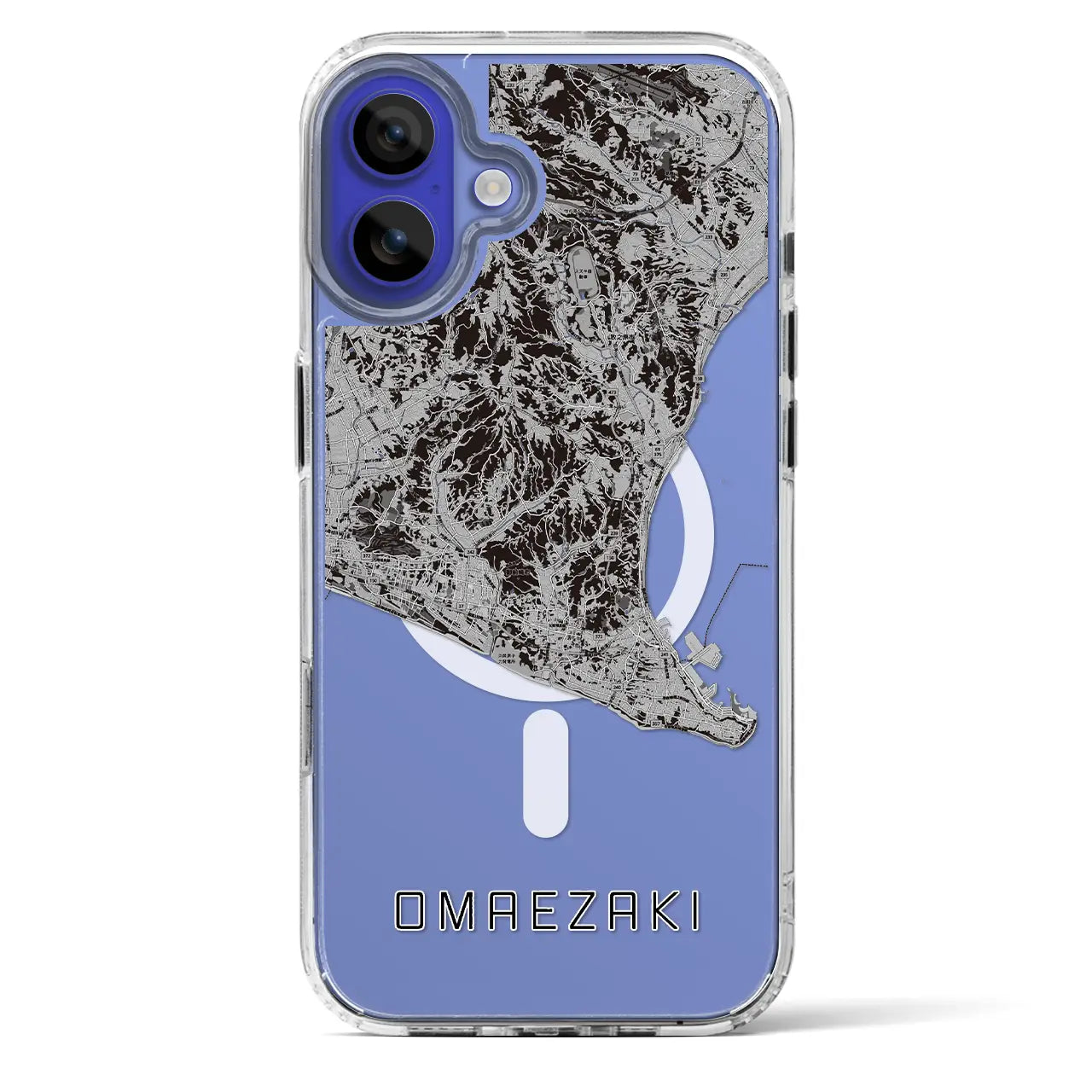 【御前崎（静岡県）】地図柄iPhoneケース（MagSafeタイプ）