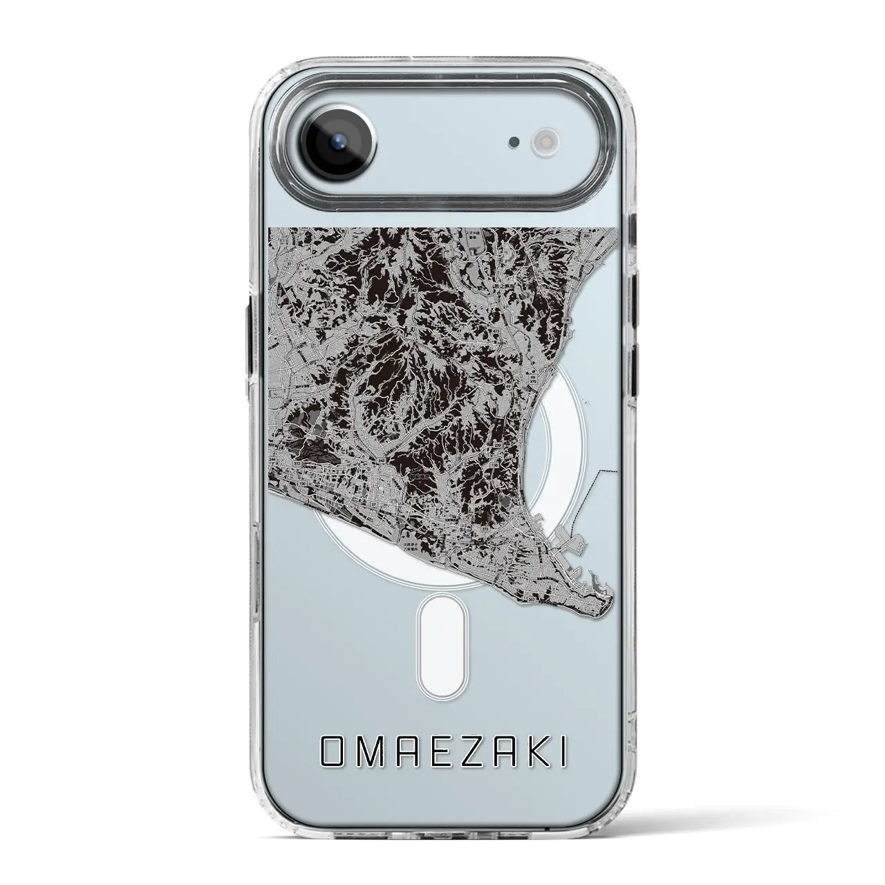 【御前崎（静岡県）】地図柄iPhoneケース（MagSafeタイプ）