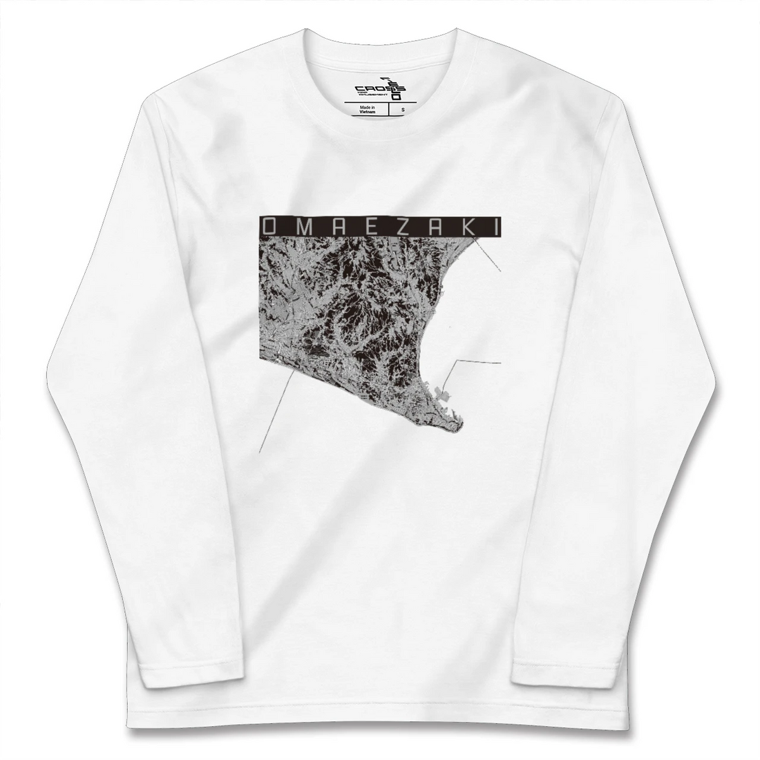 【御前崎（静岡県）】地図柄ロングスリーブTシャツ