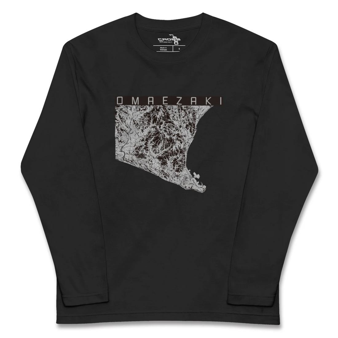 【御前崎（静岡県）】地図柄ロングスリーブTシャツ