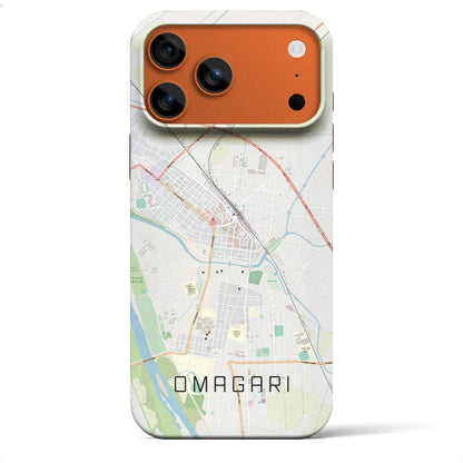 【大曲（秋田県）】地図柄iPhoneケース（バックカバータイプ）