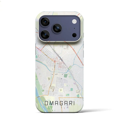 【大曲（秋田県）】地図柄iPhoneケース（バックカバータイプ）