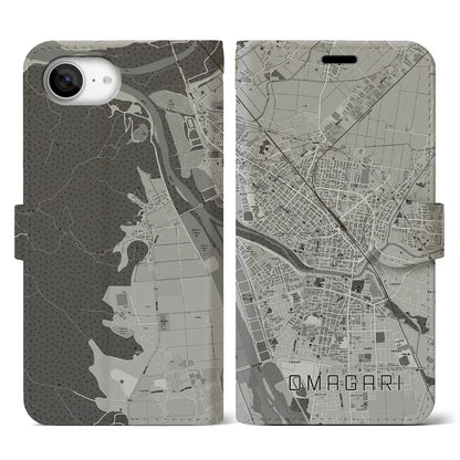 【大曲（秋田県）】地図柄iPhoneケース（手帳タイプ）