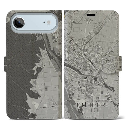 【大曲（秋田県）】地図柄iPhoneケース（手帳タイプ）