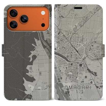 【大曲（秋田県）】地図柄iPhoneケース（手帳タイプ）