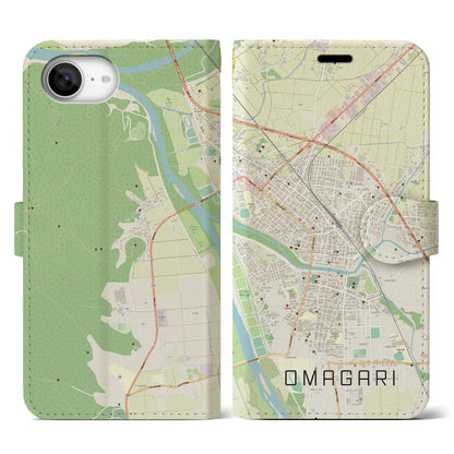 【大曲（秋田県）】地図柄iPhoneケース（手帳タイプ）