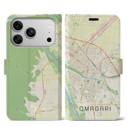 【大曲（秋田県）】地図柄iPhoneケース（手帳タイプ）