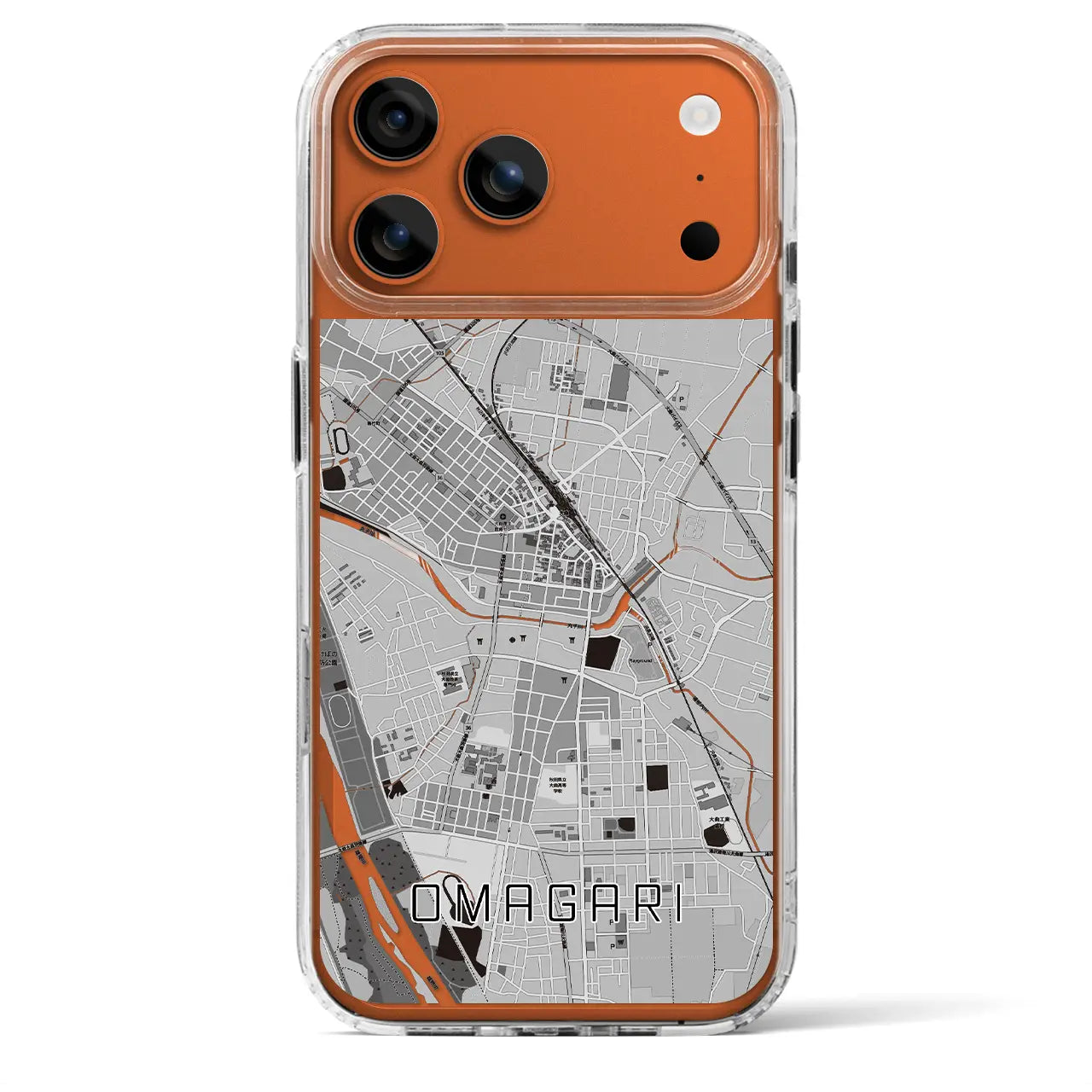 【大曲（秋田県）】地図柄iPhoneケース（MagSafeタイプ）