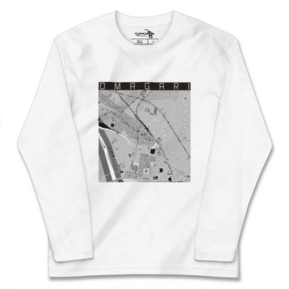 【大曲（秋田県）】地図柄ロングスリーブTシャツ