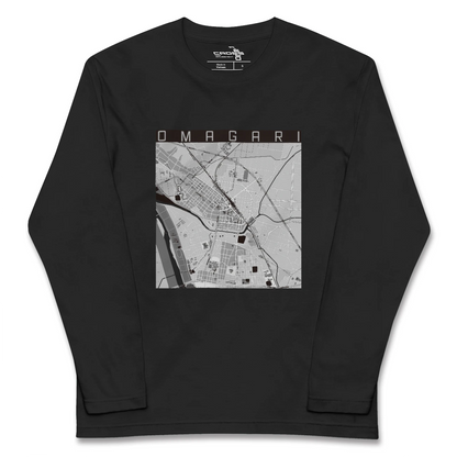 【大曲（秋田県）】地図柄ロングスリーブTシャツ