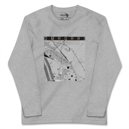 【大曲（秋田県）】地図柄ロングスリーブTシャツ