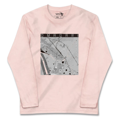 【大曲（秋田県）】地図柄ロングスリーブTシャツ