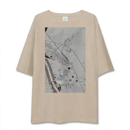 【大曲（秋田県）】地図柄ビッグシルエットTシャツ