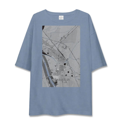 【大曲（秋田県）】地図柄ビッグシルエットTシャツ