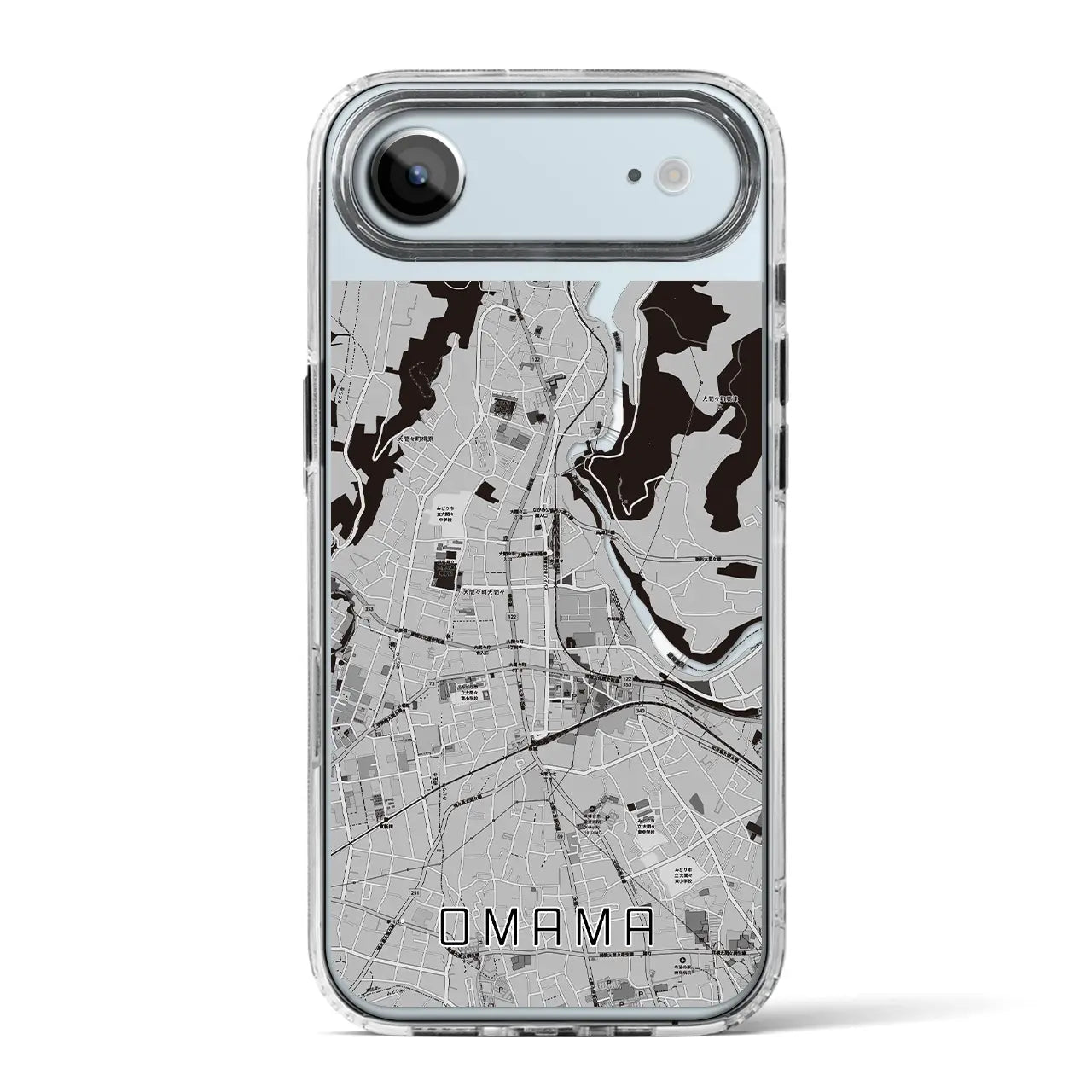 【大間々（群馬県）】地図柄iPhoneケース（MagSafeタイプ）