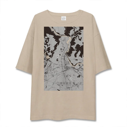 【大間々（群馬県）】地図柄ビッグシルエットTシャツ